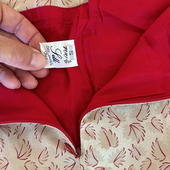 Silk designer pants by Belle de Jour, size S - Picture 6 of 7